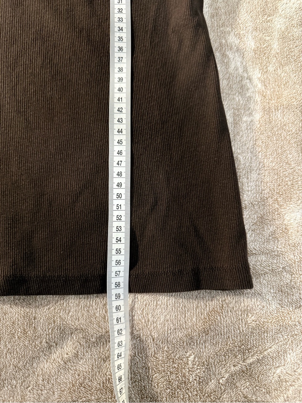 H&M - Chocolate Brown Ribbed Tank - Picture 3 of 4